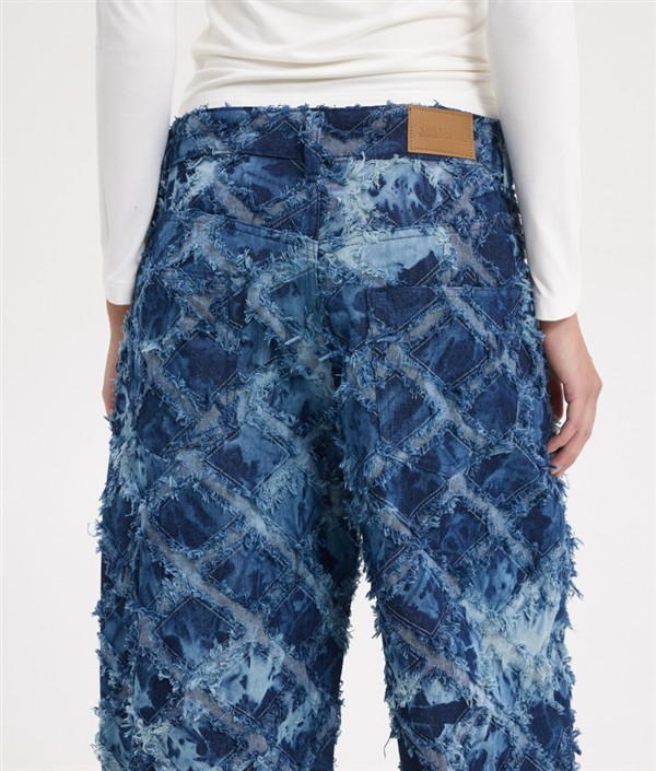 SSG MONICA RHOMBUS JEANS TIE DIE